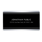 Trendy Imitate Silver Black Modern Glamour Shippin (Vorne)