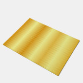 Trendy Imitats Gold Custom Elegant Template Fußmatte (Schrägansicht)
