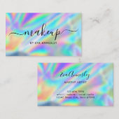 Trendy Imitats Holographic Makeup Artist Visitenkarte (Vorne/Hinten)