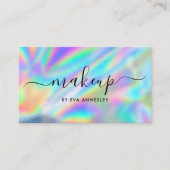 Trendy Imitats Holographic Makeup Artist Visitenkarte (Vorderseite)