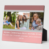 Trendy Imitats Rose Gold Script | Best Sisters Fot Fotoplatte (Seite)