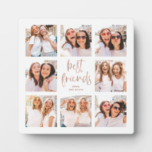 Trendy Imitats Rose Gold Script   Foto der besten  Fotoplatte