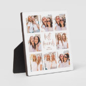 Trendy Imitats Rose Gold Script | Foto der besten Fotoplatte (Vorderseite)