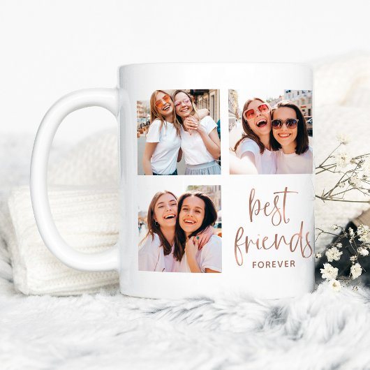 Trendy Imitats Rose Gold Script | Foto der besten Kaffeetasse