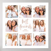 Trendy Imitats Rose Gold Script | Foto der besten  Poster (Vorne)