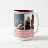 Trendy Imitats Rose Gold Script | Foto der besten  Zweifarbige Tasse (VorderseiteRechts)