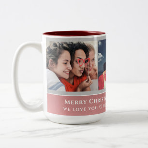 Trendy Imitats Rose Gold Script Foto der besten Zweifarbige Tasse