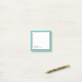 Trendy Imitats Spiralpapier Monogram Post-it Notes Klebezettel (Auf Schreibtisch)