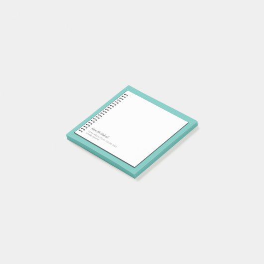 Trendy Imitats Spiralpapier Monogram Post-it Notes Klebezettel (angewinkelt)