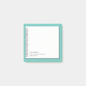 Trendy Imitats Spiralpapier Monogram Post-it Notes Post-it Klebezettel (Vorderseite)