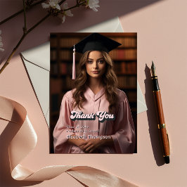 Trendy in meinem Grad-Ära-Abschluss Dankeskarte