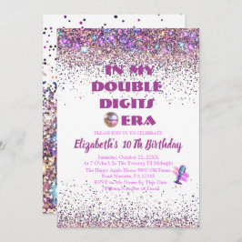 Trendy in meinem zweistelligen Zeitalter zum Gebur Einladung