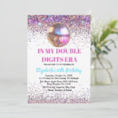 Trendy in meinem zweistelligen Zeitalter zum Gebur Einladung (Stehend Vorderseite)