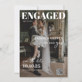 Trendy in Style Magazine Cover Wedding Save The Date (Vorderseite)