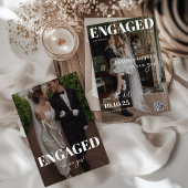 Trendy in Style Magazine Cover Wedding Save The Date