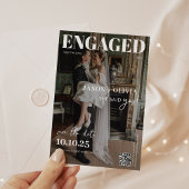 Trendy in Style Magazine Cover Wedding Save The Date