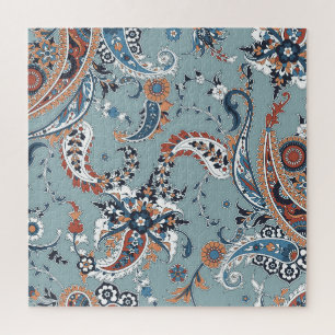 Trendy Indian Paisley: nahtloser Hintergrund. Puzzle