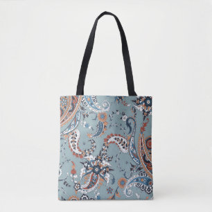 Trendy Indian Paisley: nahtloser Hintergrund. Tasche