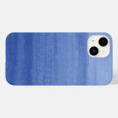 Trendy Indigo Blue Ombre Wasserfarbmuster Case-Mate iPhone Hülle (Rückseite (Horizontal))