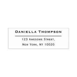 Trendy Individuelle Name Typografy Text Rücksendea Permastempel