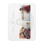 Trendy Initial Chic Ornament Anspruchsvolle Hochze Magnet (Vertikal)