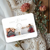 Trendy Initial Chic Ornament Anspruchsvolle Hochze Magnet