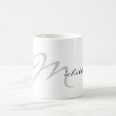 Trendy Initial Letter & Name Calligrahy Chic Kaffeetasse (Mittel)