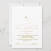 Trendy Initials Original Collage Wedding 5 Photos Save The Date (Rückseite)