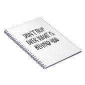 Trendy Inspiration Motivation Zitat Schwarz-weiß Notizblock (Rechte Seite)