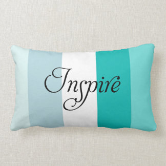 Trendy inspirieren Sie blaues gestreiftes Lendenkissen