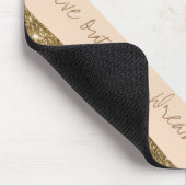 Trendy Inspirierend Goals Spark Gold Pink Imitate Mousepad (Ecke)