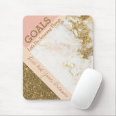 Trendy Inspirierend Goals Spark Gold Pink Imitate  Mousepad (Mit Mouse)