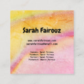 Trendy Instagram Card Telefonnummerkarte (Rückseite)