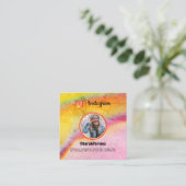 Trendy Instagram Card Telefonnummerkarte (Stehend Vorderseite)