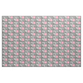 Trendy Instagram Foto Collage Custom Monogram Stoff (Yard (91,4 cm))