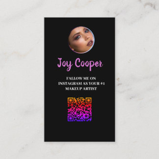 Trendy,Instagram Foto Collage QRcode Visitenkarte