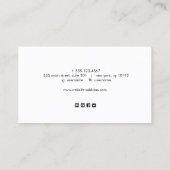 Trendy Iridescent Abstrakt Makeup Artist Visitenkarte (Rückseite)