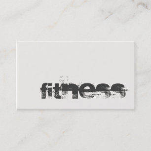 Trendy Ivory Gray Fitness Sport Beruflich Visitenkarte
