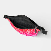 Trendy Jaguar Pink Gradient Monogram Name Bauchtasche (Offen)