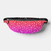 Trendy Jaguar Pink Gradient Monogram Name Bauchtasche (Ablage )