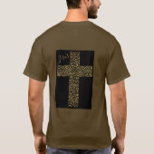 Trendy Jesus Gold Cross T-Shirt (Rückseite)