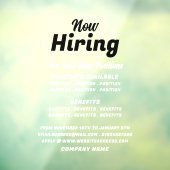 Trendy Job Vacancy Rekrutierung Werbung Fensteraufkleber (Blatt 3)