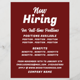 Trendy Job Vacancy Rekrutierung Werbung Flyer