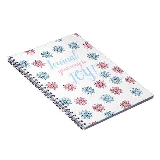 Trendy Journal to Joy Positive Thinking Notebook Notizblock (Rechte Seite)