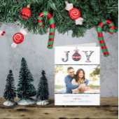 Trendy "Joy" Boho Bauble Foto Weihnachten