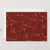 Trendy Joy Pine Boughs Wreath Christmas Party Einladung (Rückseite)