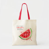 Trendy Juicy Watermelon Summer Design Motivierend Tragetasche (Vorne)
