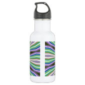 Trendy Kaleidoscope Editable Design Trinkflasche (Rückseite)