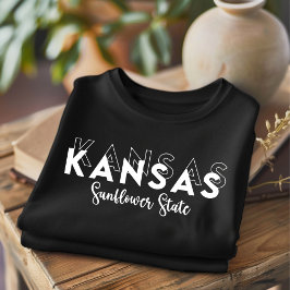 Trendy Kansas Sunflower Staat T - Shirt