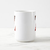 Trendy Kariert Letter Z Monogram Name Christmas Kaffeetasse (Mittel)